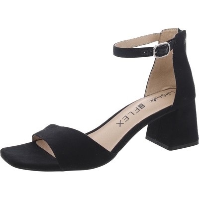 LifeStride Womens Cassidy Black Ankle Strap Shoes 10 Medium (B,M) BHFO 2197