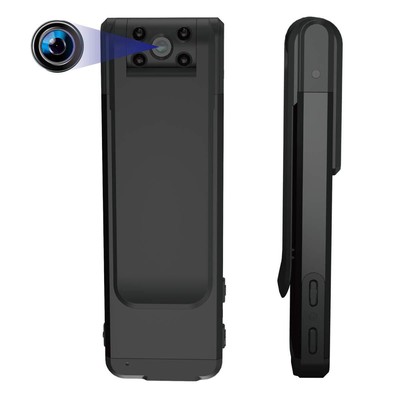 M@Q Small Spy Camera, Clip Type, Hidden Camera, Pen Clip, 40g, 8 Hours, Long Rec
