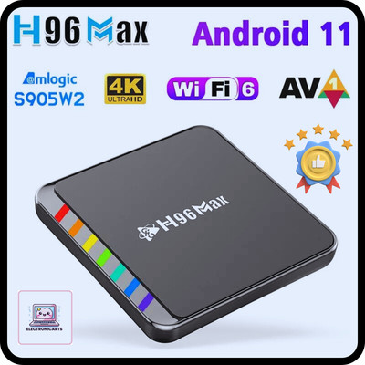 Box Android TV H96 Max Wifi 6 Multimedia Iptv