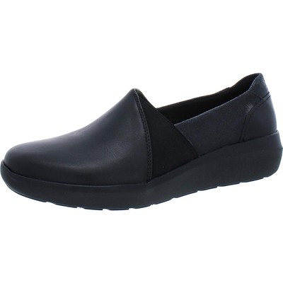 

Черные женские лоферы на танкетке без шнурков Clarks 9 Medium (B,M) BHFO 4147, Черный, 26153315