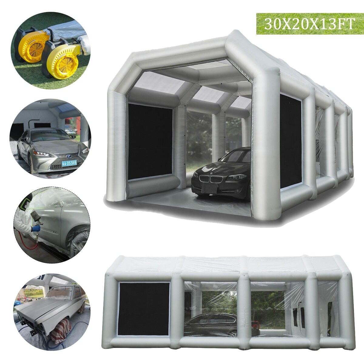 30x20x13FT Inflatable Paint Booth Car Spray Booth Au