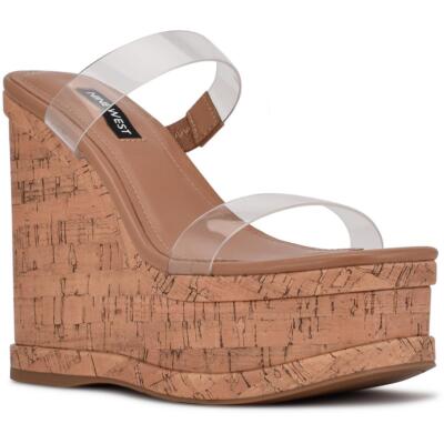 

Женские сандалии без шнуровки Nine West Rapps на танкетке 11, средний (B,M) BHFO 0984, Light natural