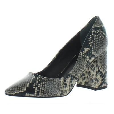 

Женские черные туфли на каблуке Charles by Charles David Vasto 6, средние (B,M) BHFO 3419, Black snake print, Vasto