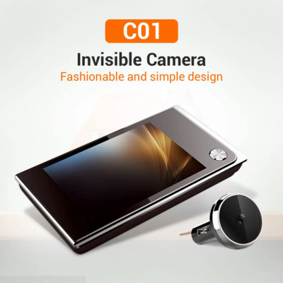 Digital LCD 120 Degree Peephole Viewer Monitoring Electronic Cat Eye Camera