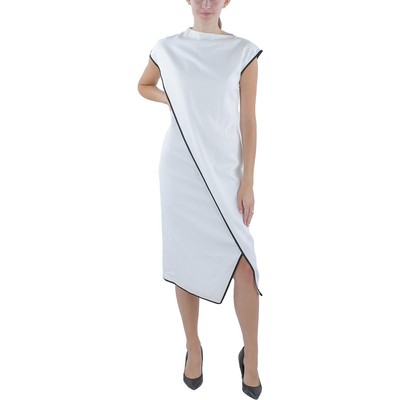 Женское белое асимметричное миди-платье Gracia с запахом для особых случаев S BHFO 2038