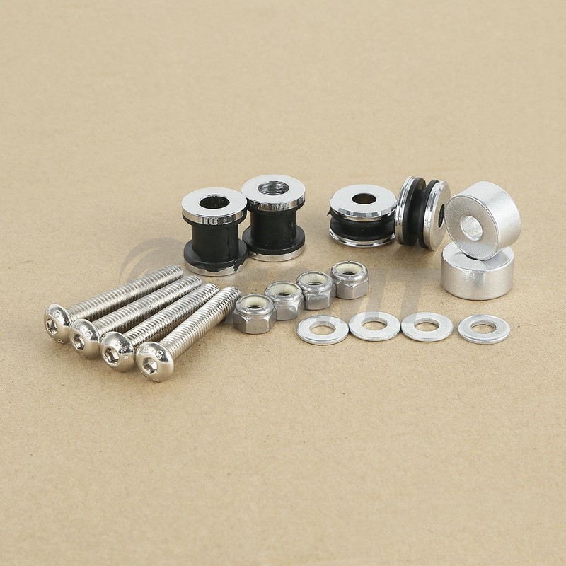 Docking Hardware Kit For 2000-17 Harley Softail Detachable Sissy Bar Solo Rack