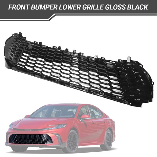 【camry】3点セット Front Bumper Lower Gloss Black Grille Fits 2025 Toyota Camry SE