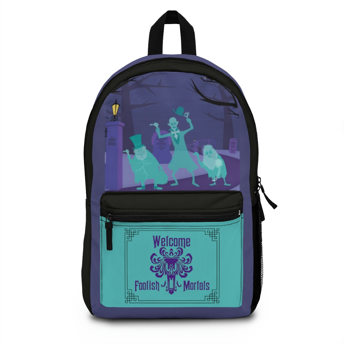 Loungefly Haunted Mansion Ghost Couple Backpack Be a Happy Haunt with New Haunted Mansion Ghost Host  main image 3