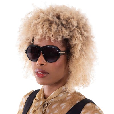 Pre-owned Tom Ford Inger Smoke Oval Ladies Sunglasses Ft1113 01a 59 Ft1113 01a 59 In Gray
