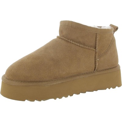 Ugg Womens Classic Ultra Mini Platform Brown Ankle Boots 8 Medium (B,M) 8071