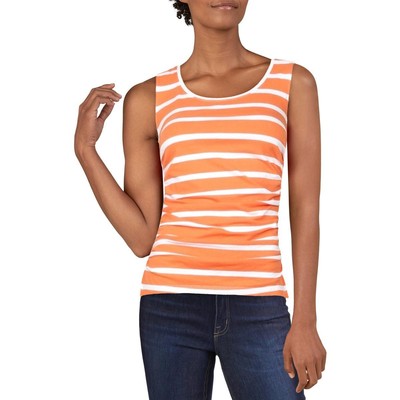 

Le Gali Женская оранжевая рубашка с U-образным вырезом и сборками на бретелях Cami  BHFO 8495, Оранжевый