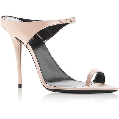 Женские туфли Saint Laurent GAP CRYSTAL из темно-серого атласа на каблуках 37, средний размер (B,M) BHFO 6660