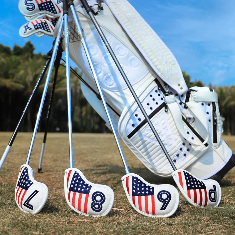 Golf Iron Head Covers Set Iron Headcover Wedge Cover Golf Iron Club Cover USA