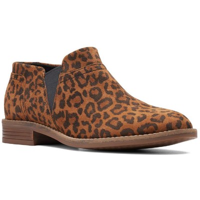 

Женские коричневые ботильоны Clarks Camzin Mix 6, средние (B,M) BHFO 6753, Leopard, Camzin Mix