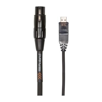 Соединительный USB-кабель Roland Black 10, разъем XLR для подключения к разъему USB Type-A