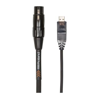 Межблочный USB-кабель Roland Black 10, гнездо XLR — разъем USB Type-A