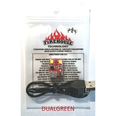 Технология Firehouse Dual Green Strobe Light #DUALGRN