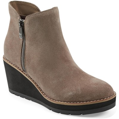 Женские замшевые сапоги на танкетке Easy Spirit JAYDA из темно-серой замши 6.5 Medium (B,M) BHFO 8252