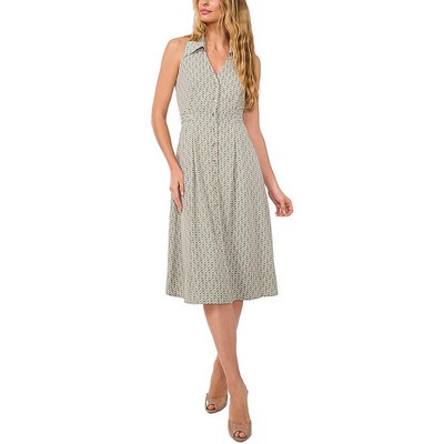 Женская зеленая рабочая рубашка CeCe длиной до колен с принтом 8 BHFO 3487