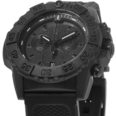 Pre-owned Luminox Navy Seal Diver Swiss Made Chronograph Quartz Xs.3581.bo 200m Mens Watch
