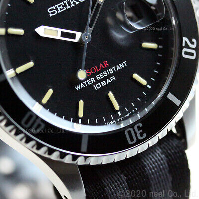 Pre-owned Seiko Vintage Design Szev014 Black Solar Analog Limited Men's Watch In Box