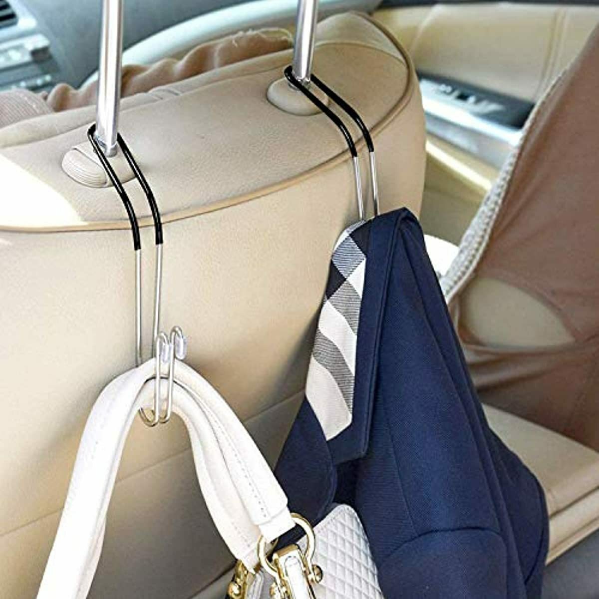 EldHus Car Hook Headrest Hooks, Car Vehicle Back Seat