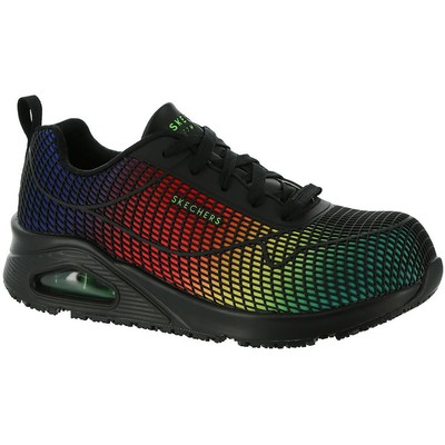 

Женская рабочая и защитная обувь из пены с эффектом памяти Skechers Uno Sr Jhansi BHFO 8506, Black multi, Uno Sr Jhansi