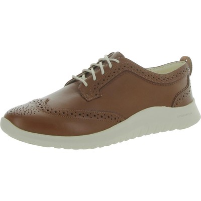 Женские повседневные оксфорды Cole Haan из коричневой кожи MERITT WING 7 среднего размера (B,M) BHFO 0120