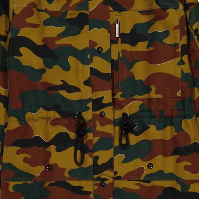 Pre-owned Burberry Ladies Boyfriend Fit Camouflage Print Jacket In Multicolor