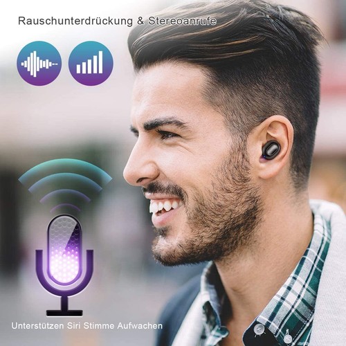 iTeknic Bluetooth 5.0 in-Ear Stereo Wireless Headphones IPX7 Waterproof Bluetoot