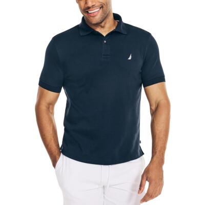 

Мужская рубашка-поло с коротким рукавом и логотипом Nautica BHFO 0346, Navy, K25102