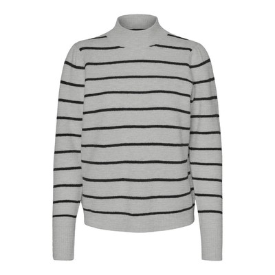 

Женский свитер Vero Moda Cornelia из смесовой шерсти с пышными рукавами и воротником-стойкой BHFO 5023