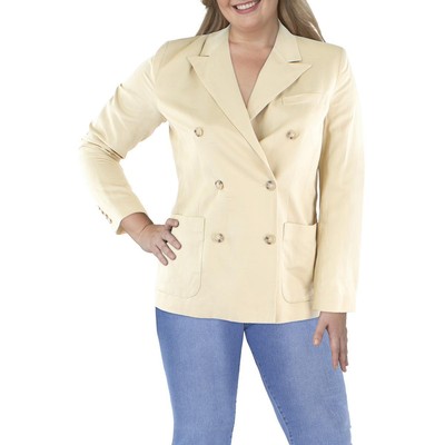

Женский бежевый льняной двубортный пиджак Lauren Ralph Lauren  BHFO 2692, Pl prchment