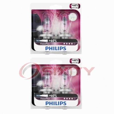 2 pc Philips 9003VPB2 VisionPlus Headlight Bulbs for BP9003NVC2N BP9003ND2 qg