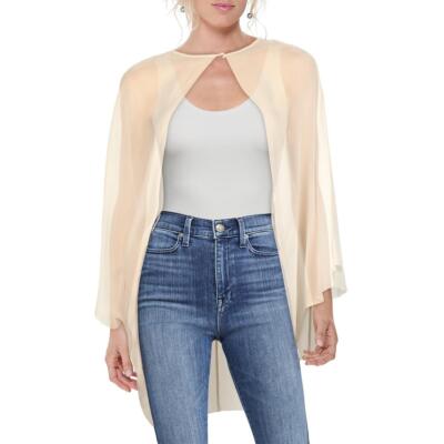 

Halston Heritage Женская шелковая вечерняя накидка цвета слоновой кости O/S BHFO 5056, Цвет слоновой кости