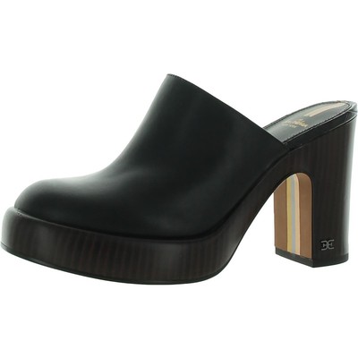

Женские черные кожаные туфли без задника Sam Edelman Shiloh 7.5 Medium (B,M) BHFO 4701, Black leather, Shiloh
