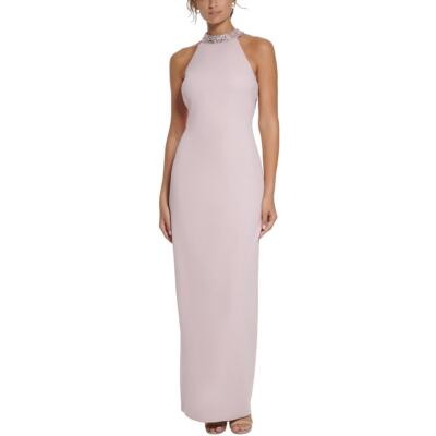 Женское розовое вечернее платье без рукавов с блестками Vince Camuto, 12 BHFO 3831