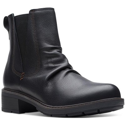 Женские ботильоны Clarks Hearth Rose на молнии с блочным каблуком, ботильоны-ботильоны BHFO 8959