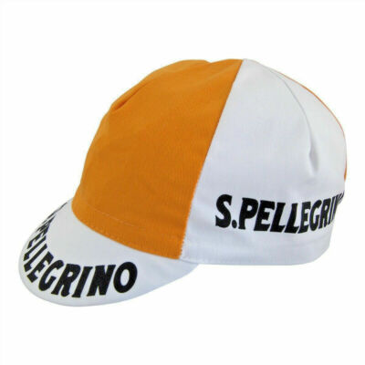 CAPPELLINO CAPPELLO SOTTOCASCO CICLISMO REGALO TEAM RETRO VINTAGE SAN PELLEGRINO