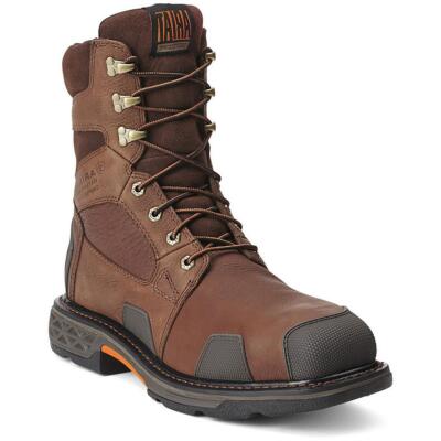 Мужские рабочие ботинки Ariat Over Drive 8 Brown Work Boot 9 Extra Wide (E+, WW) BHFO 3402