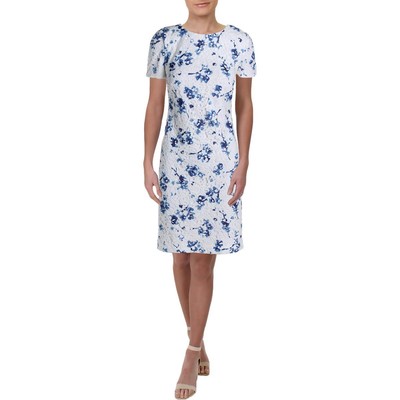 

Женское белое вечернее платье с цветочным принтом Lauren Ralph Lauren Adika La Vara  BHFO 3958, White/blue/multi