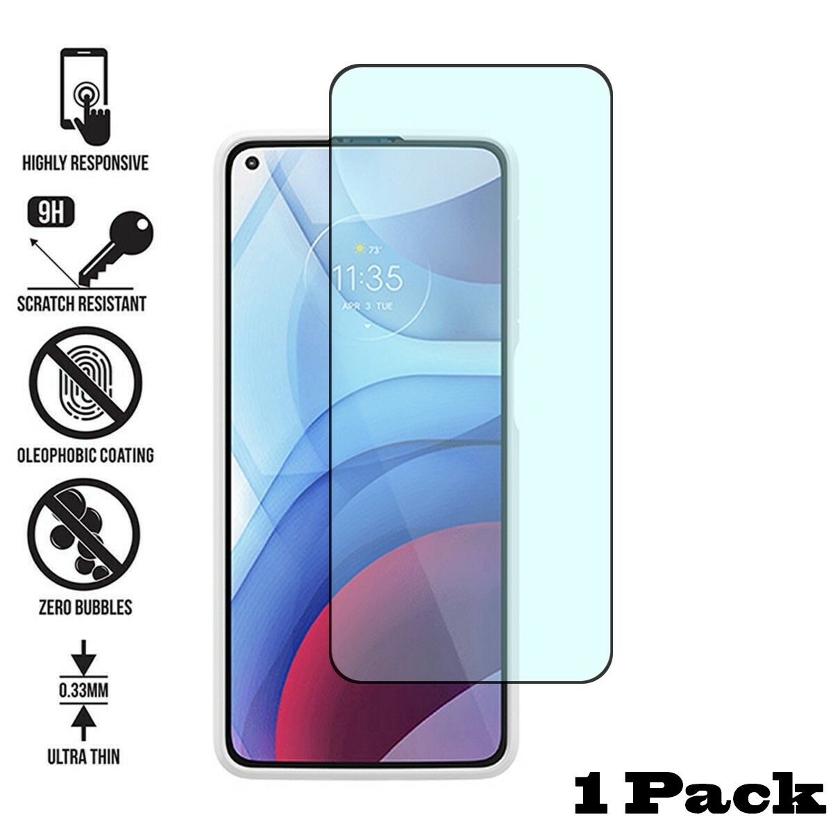 for Moto G Power-Play-Stylus 2022-2021 4G/5G Print TPU phone case cover+glass-U3