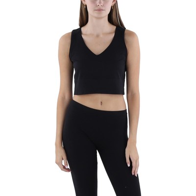Spanx Женский черный укороченный топ для фитнеса и тренировок Athletic XL BHFO 2222