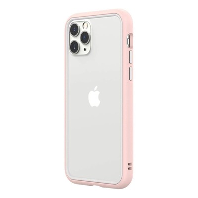 Чехол RhinoShield CrashGuard NX для iPhone 11 Pro, розовый + белая окантовка/кнопка