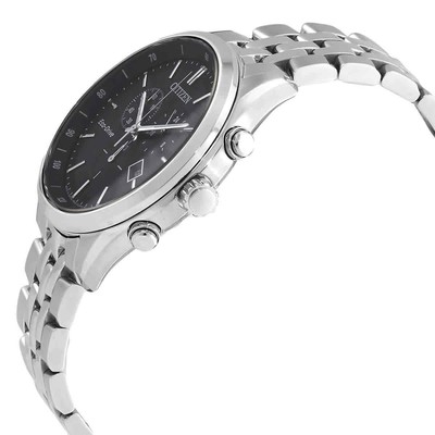 Pre-owned Citizen Eco-drive Chronograph Black Dial Men's Watch At2140-55e