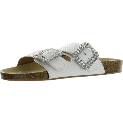 

Женские сандалии Steven New York Somers White Footbed 6.5 Medium (B,M) BHFO 8954, White mult