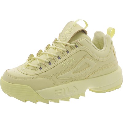 Спортивная и тренировочная обувь Fila Womens Disruptor II желтого цвета 8 Medium (B,M) 3304
