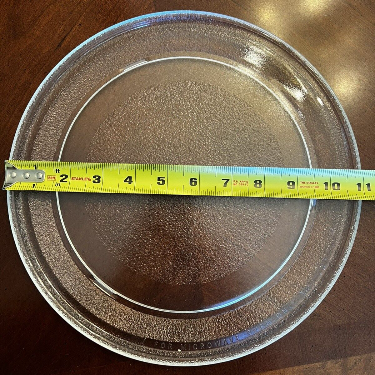 11-1/16 inch Replacement Glass Microwave Plate - Universal Fit