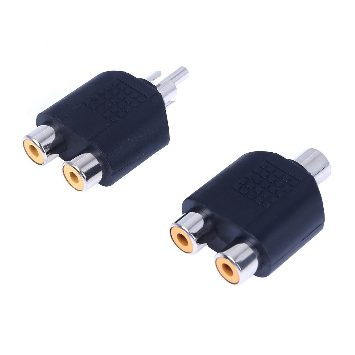 Set 2 Adattatori Audio Video Splitter Cinch Y Audio Adattatore Rca Linq Av-26