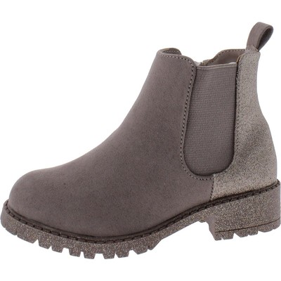 Steve Madden Girls Thowler Tan Booties Shoes 9 Medium (B,M) Toddler BHFO 7802
